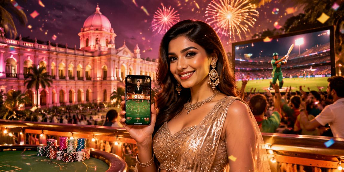ঢাকায় ক্রিকেট বেটিং প্ল্যাটফর্মের রাতের বাজারের দৃশ্য